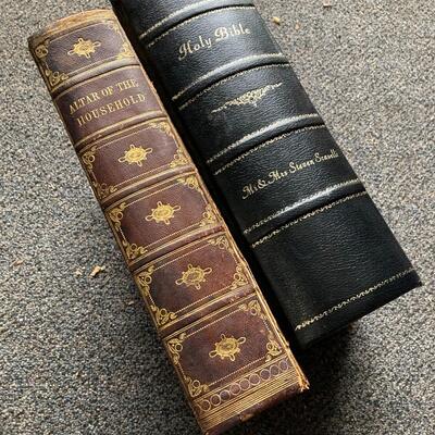 Old Books with Bible