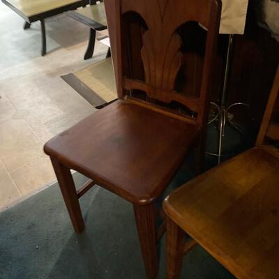 Set of 4 Mid Century Maple Chairs