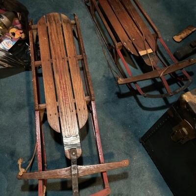 Pair of Old Sleds