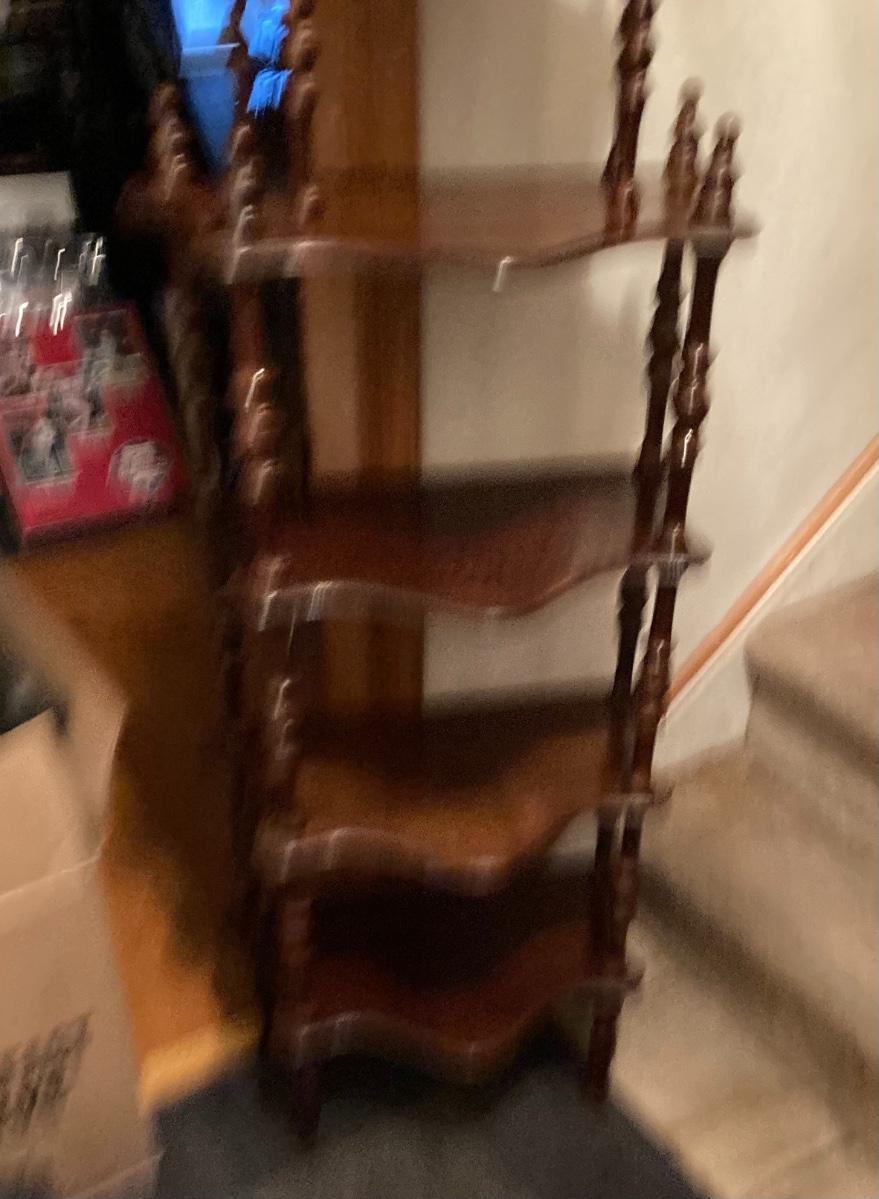 Vintage Wooden What Not Shelf