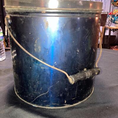 Antique Lard Can Advertising 10â€h