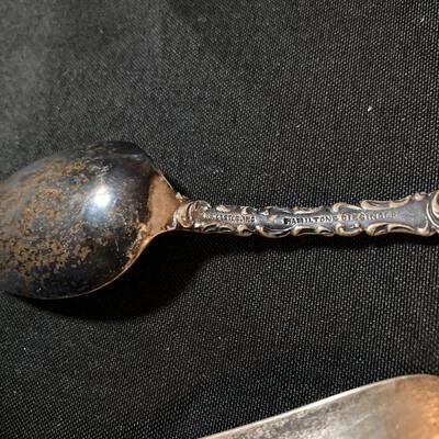 Antique Silver Spoon Lot with Sterling