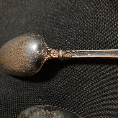 Antique Silver Spoon Lot with Sterling