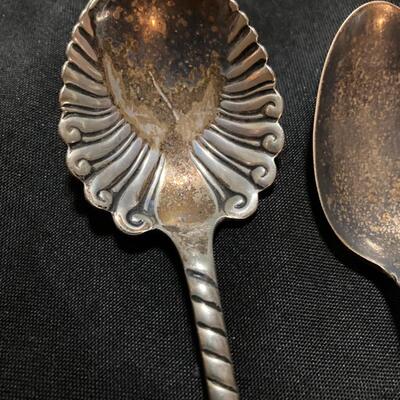 Antique Silver Spoon Lot with Sterling