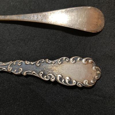 Antique Silver Spoon Lot with Sterling