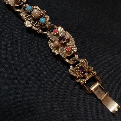 8â€ Long Gold Designer Costume Bracelet