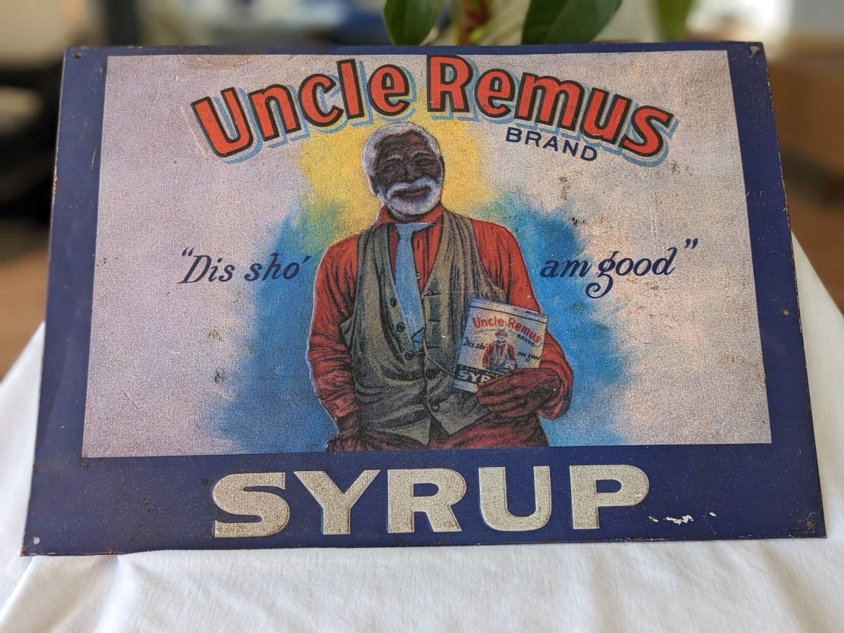 RARE Uncle Remus Syrup Metal Sign