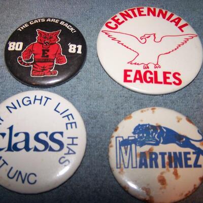 LOT 55 GREAT COLLECTION OF PINS/PINBACKS---SCHOOLS
