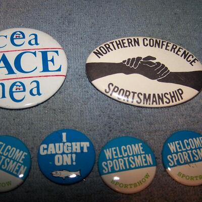 LOT 60 GREAT COLLECTION OF PINS/PINBACKS---SPORTSMAN