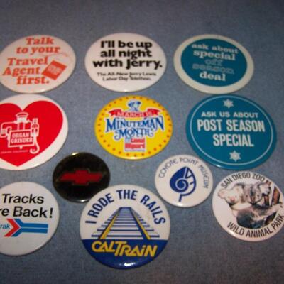 LOT 63 GREAT COLLECTION OF PINS/PINBACKS---TRAVEL