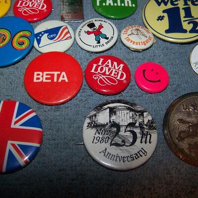 LOT 65 GREAT COLLECTION OF PINS/PINBACKS---MISC 3