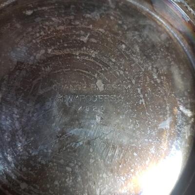 Orange blossom plate Roger's bros 11"
