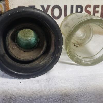 Insulators telephone poll collector item 4" tall