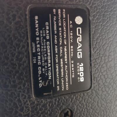 Craig 1209 vintage radio as found