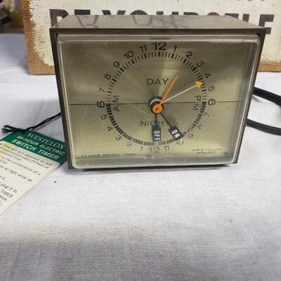 Ivintage clock as found West clox switch timer