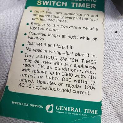 Ivintage clock as found West clox switch timer