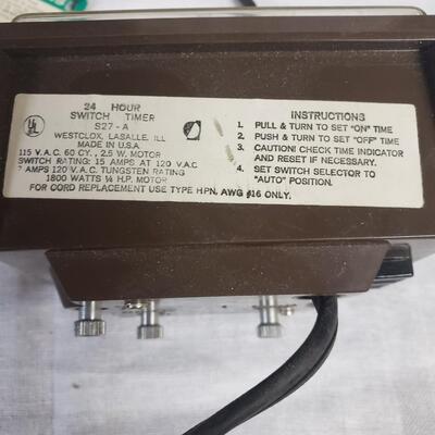Ivintage clock as found West clox switch timer
