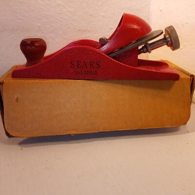 Vintage Sears Craftsman No. 9 (107-37037) Block Plane 7" Long Red NOS - upld 2/14