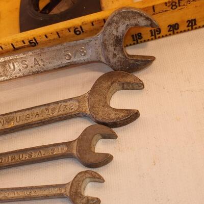 ts2861a - nice set 4 open end sae small wrenches
