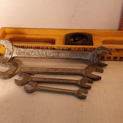 ts2861a - nice set 4 open end sae small wrenches