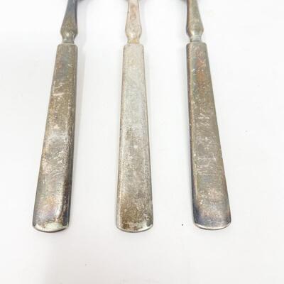 ANTIQUE WM. ROGERS SILVERPLATE FLATWARE FORKS SET OF 3