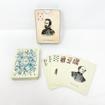 CIVIL WAR UNION GENERALS PLAYING CARD SET