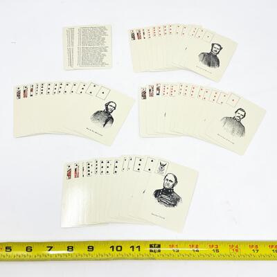 CIVIL WAR CONFEDERATE GENERALS PLAYING CARD SET
