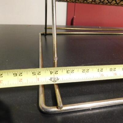 Brass Tabletop Spinning Ticket Drum on Stand Large Capacity Cage