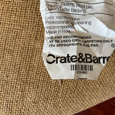 9 x 6 crate and Barrel Asimi  Rug 1 of 2 retail price $399