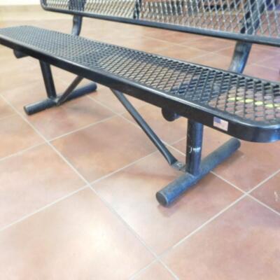 Commercial Metal Outdoor Bench 6' Choice A