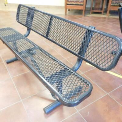Commercial Metal Outdoor Bench 6' Choice A