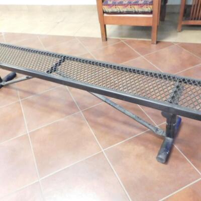 Commercial Metal Outdoor Seated Bench 8' Choice A