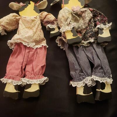 Pigs clothed decor tall