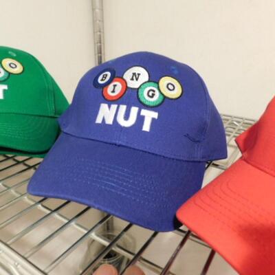 12ct New 'Bingo Nut' Ball Cap 4 Each Color