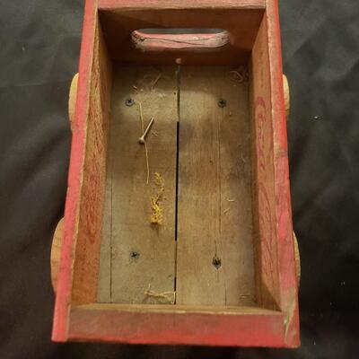 Coca-Cola wooden toy planter