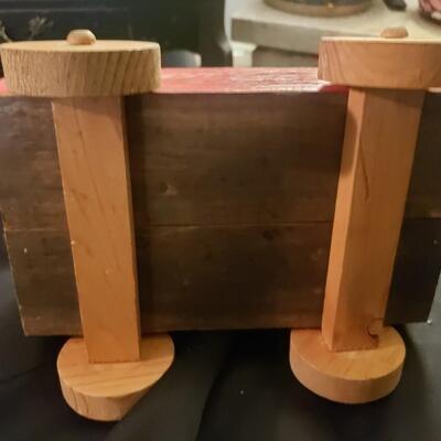 Coca-Cola wooden toy planter