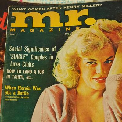 Lot 190- 1960s men's entertainment magazines