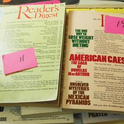 lot 186- Readers Digest magazines from 1970s 1980s