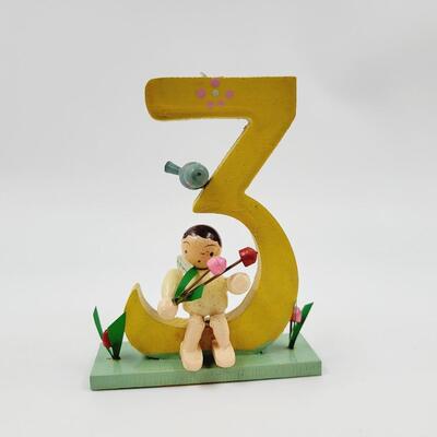 VINTAGE #3 BIRTHDAY NUMBERS - MADE IN JAPAN