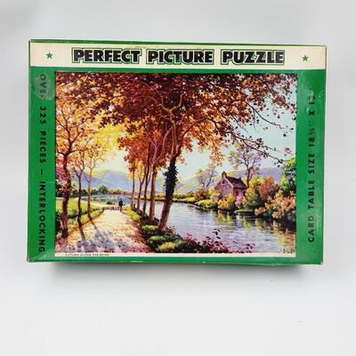 VINTAGE LANDSCAPE PUZZLE - OPENED