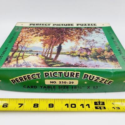 VINTAGE LANDSCAPE PUZZLE - OPENED