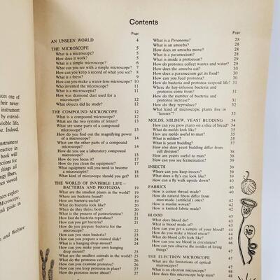 1961 THE HOW & WHY WONDER BOOK OF THE MICROSCOPE