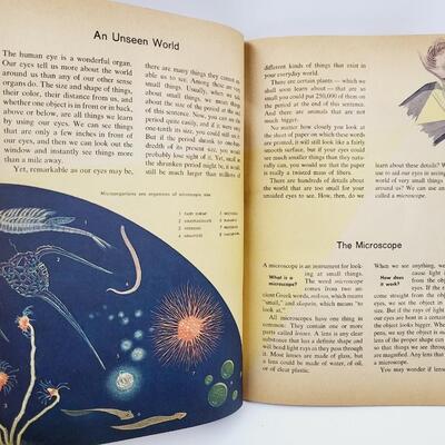1961 THE HOW & WHY WONDER BOOK OF THE MICROSCOPE