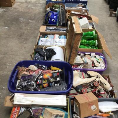 Trunk, new and used miscellaneous items