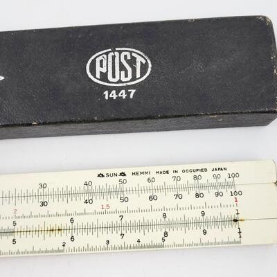 FREDERICKS VINTAGE SLIDE RULER - MADE IN OCCUPIED JAPAN