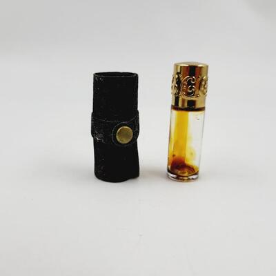 ANTIQUE PERFUME BOTTLE & HOLDER