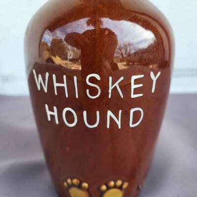 VINTAGE WHISKEY HOUND COLLECTORS JUG