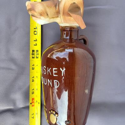 VINTAGE WHISKEY HOUND COLLECTORS JUG