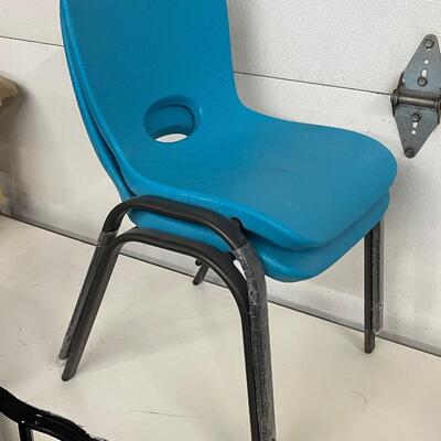 D23-Childrenâ€™s Lifetime Turquoise Chairs