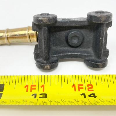 CAST IRON & BRASS 2.5â€ CANNON FIGURINE